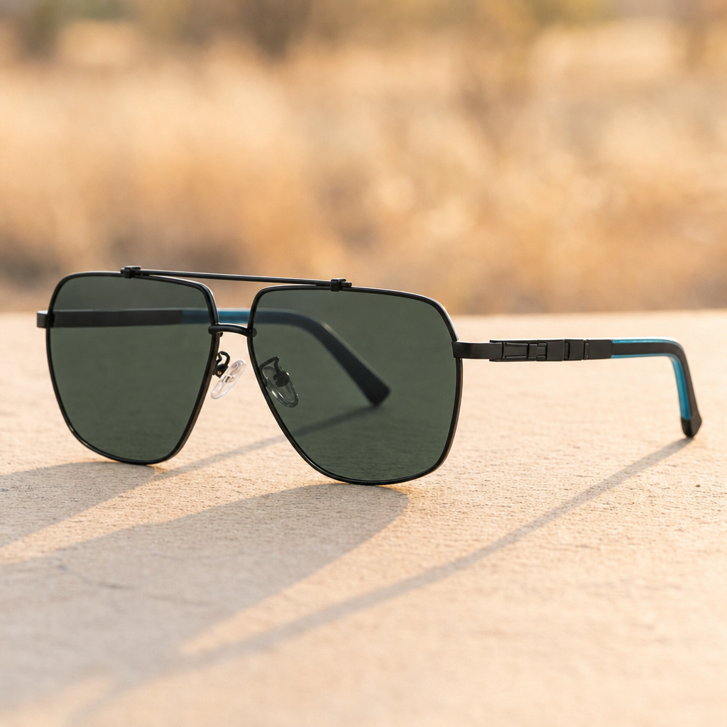 Men's Narbonne Sunglasses in Emerald Green