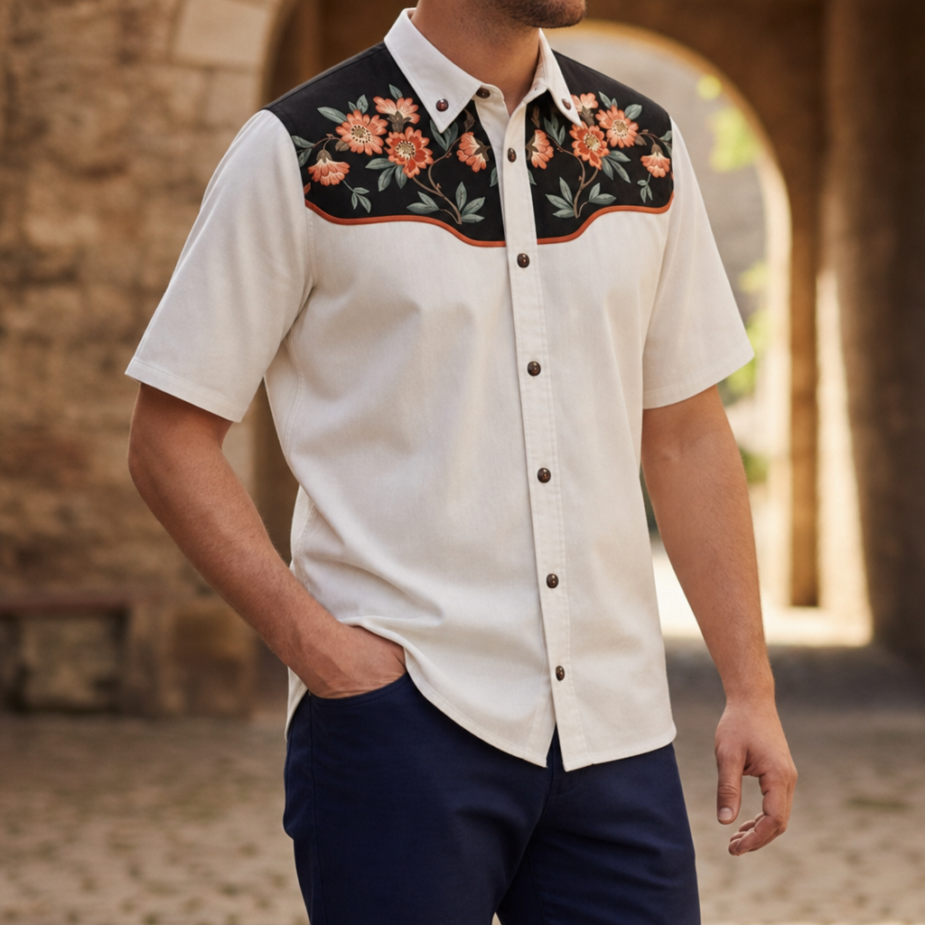 Seville Floral Western Shirt in Floral