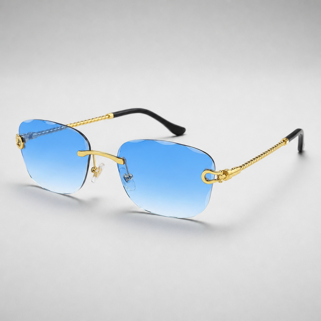 Women's Siena Sunglasses in Gold/Ocean Blue