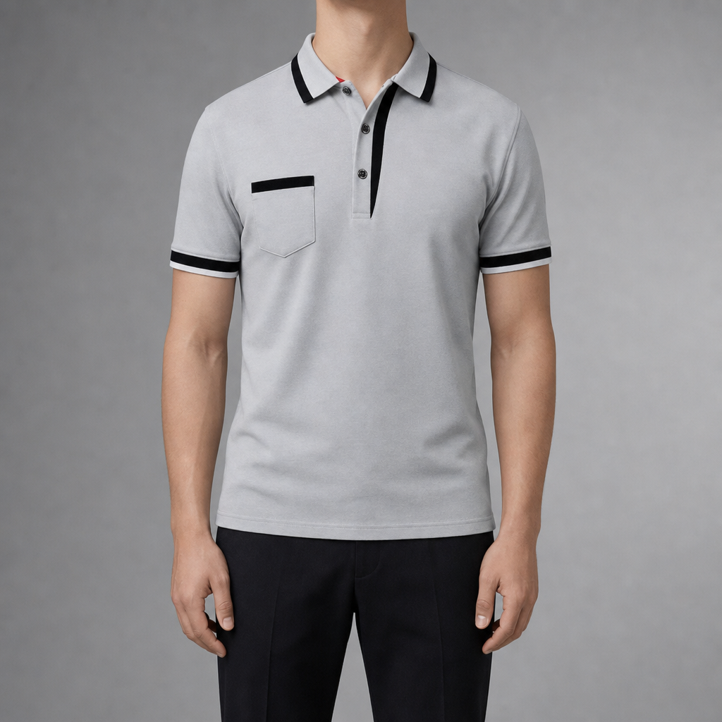 Quava Polo Shirt in Gray