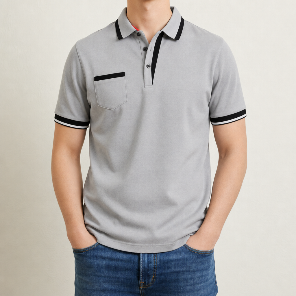 Gianluca Polo Shirt in Gray