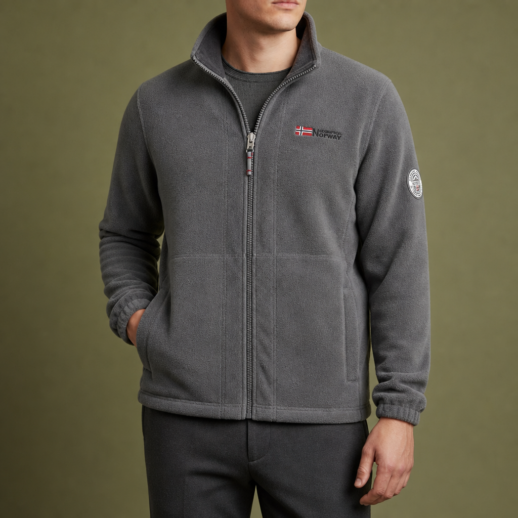 Figueres Full-Zip Fleece Jacket in Gray