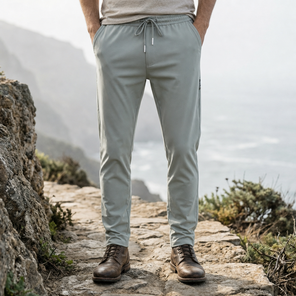 Kyrenia Slim Stretch Joggers in Light green