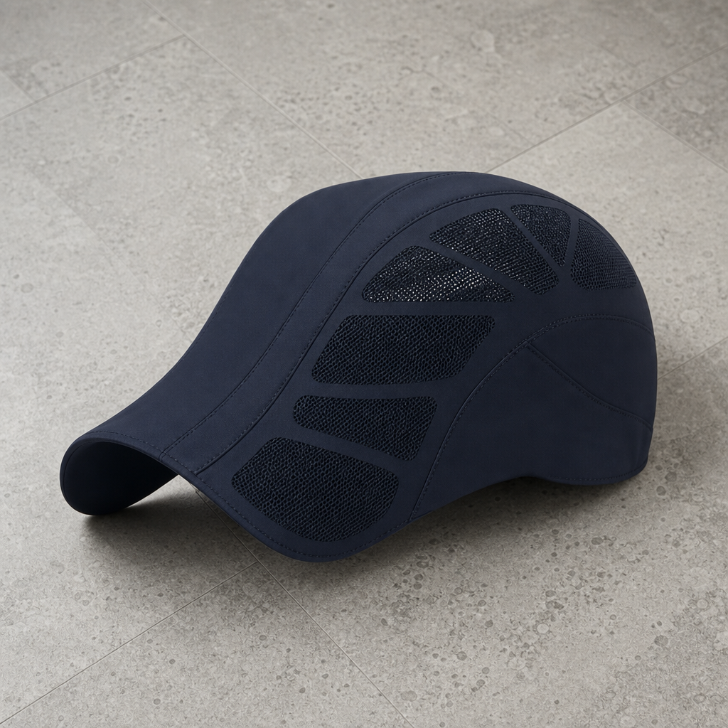 Calpe Mesh Sport Beret in Navy