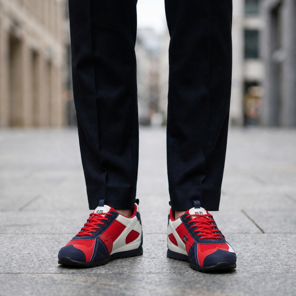 Lesvos Utility Trail Sneakers in Red