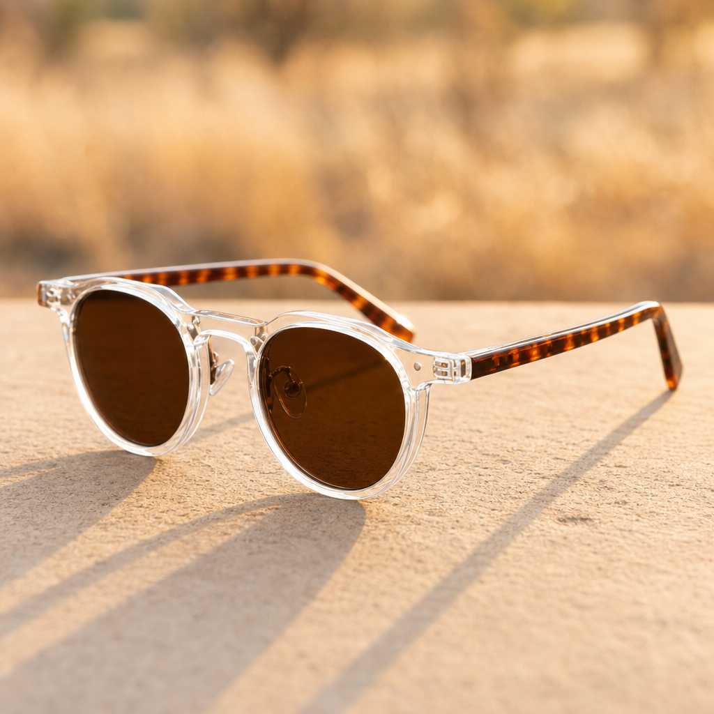 Women's Anzio Sunglasses in Transparent & Leopard
