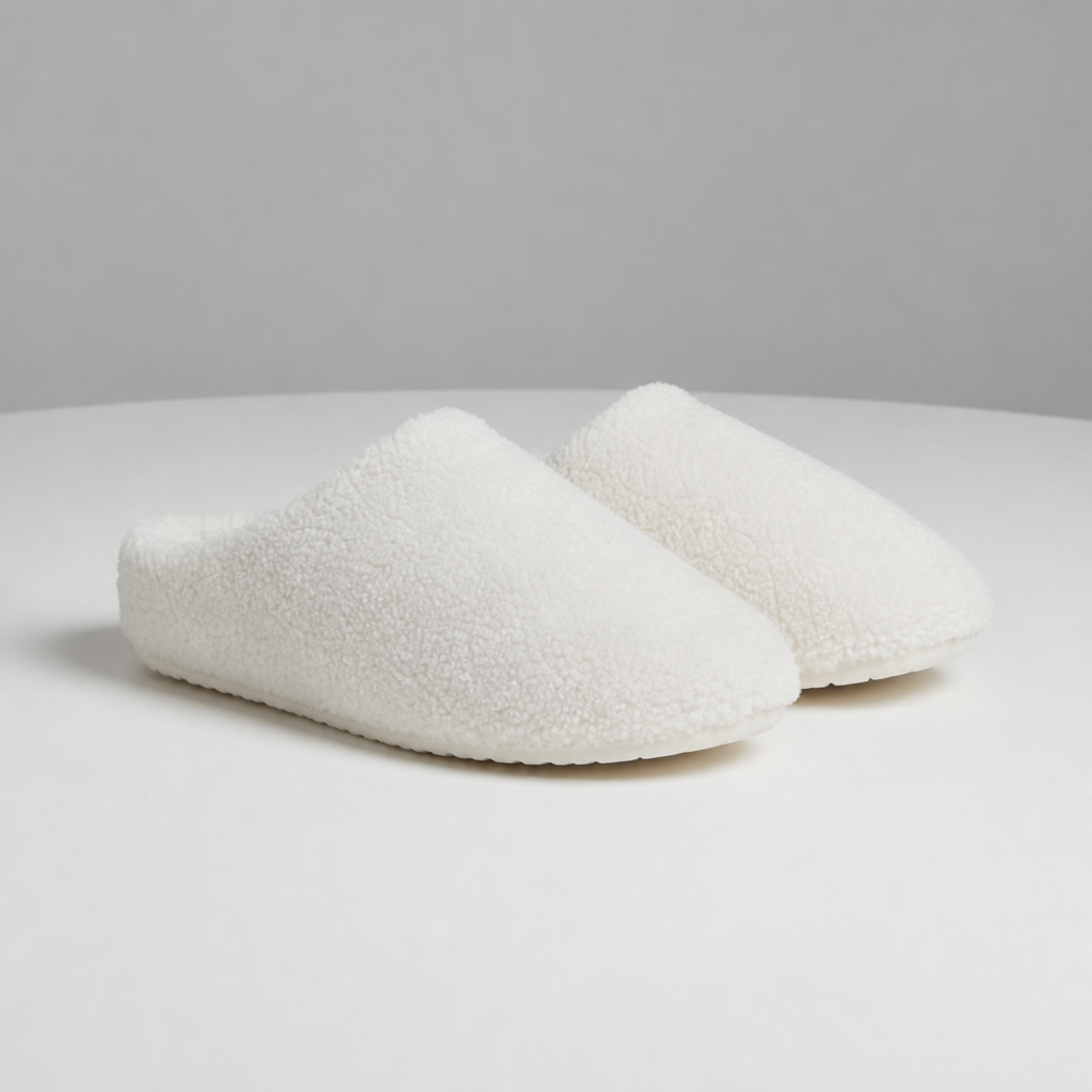 Rab Fluffy Sherpa Slippers in White