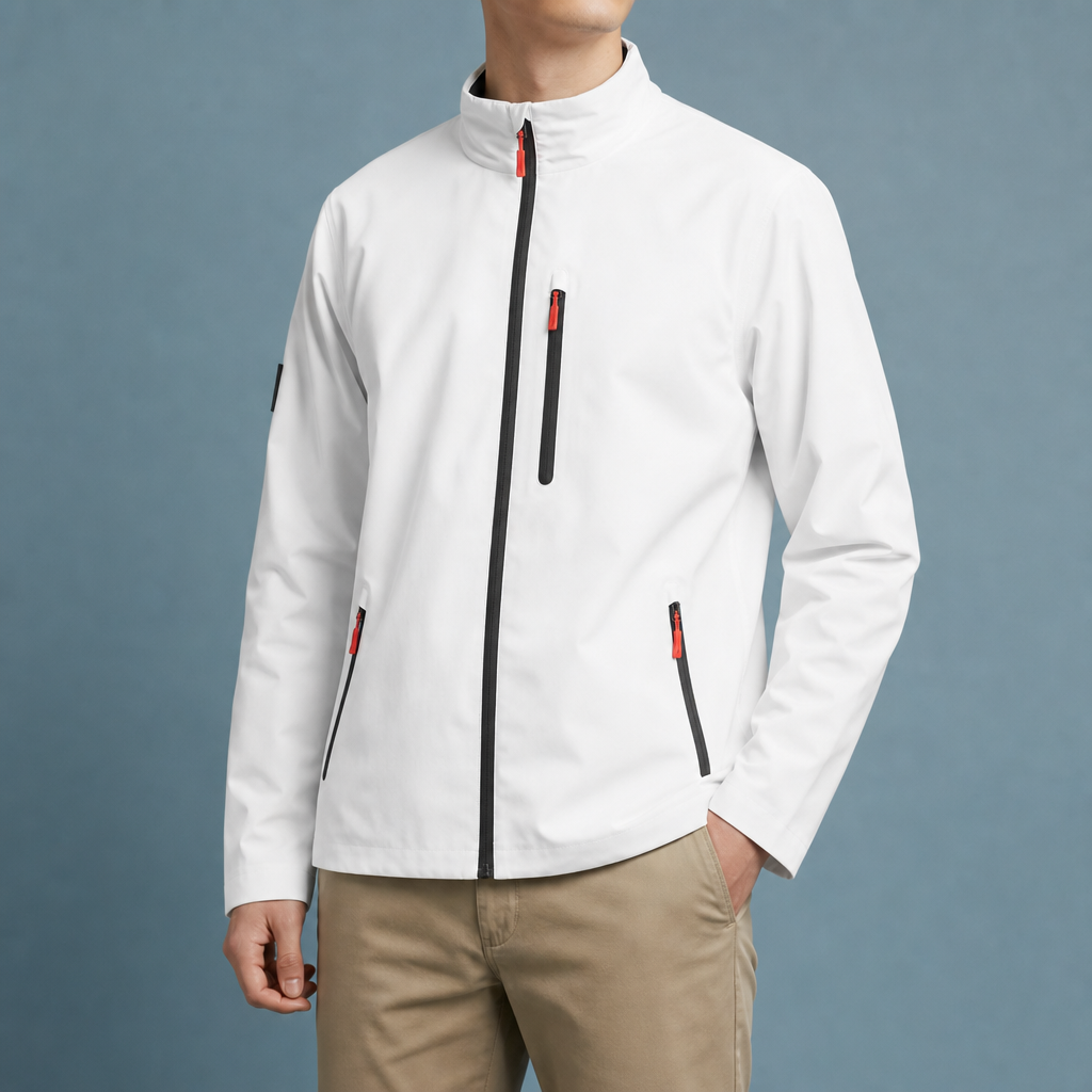 Mantova Waterproof Rain Jacket in White