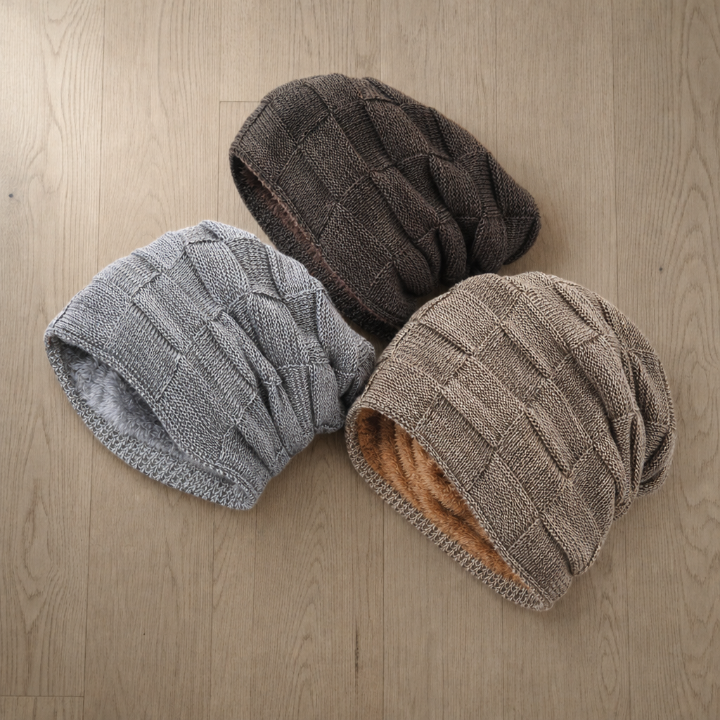 Meteora Fleece Lined Slouchy Beanie in All 3 Colors (SAVE $50)