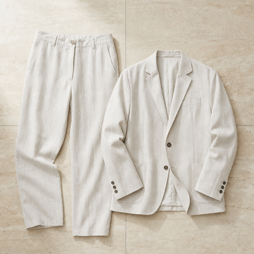 Christiano Blazer Set in Beige