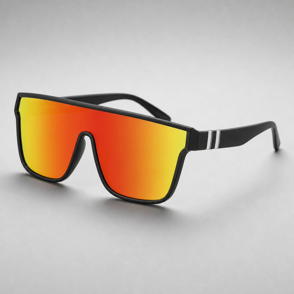 Women's Seville Sunglasses in Black/Orange