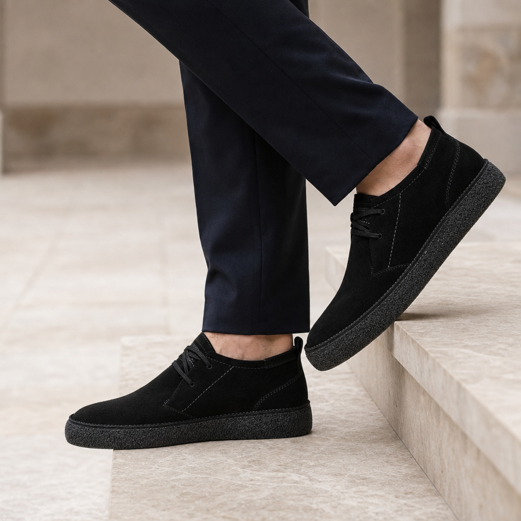 Ascoli Suede Chukka Boots in Black