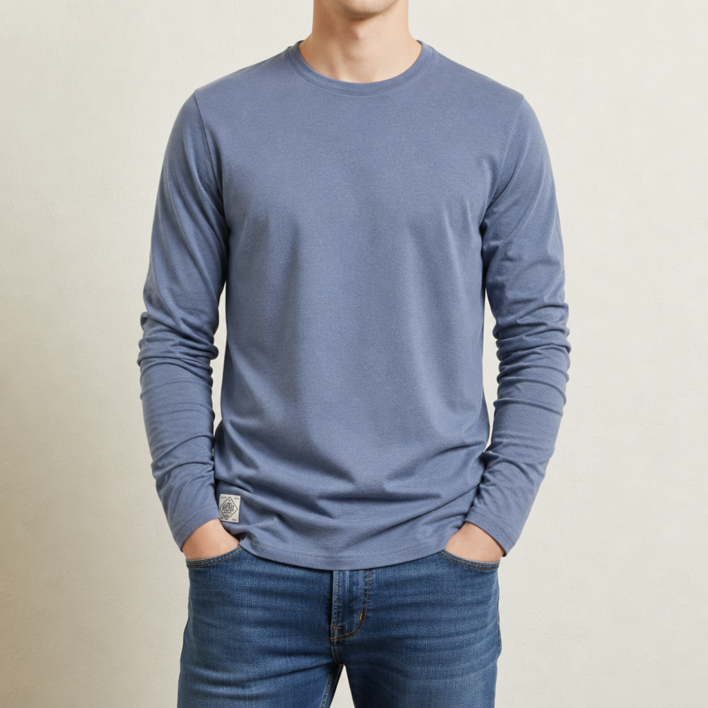 Whitworth Long Sleeve Shirt in Blue