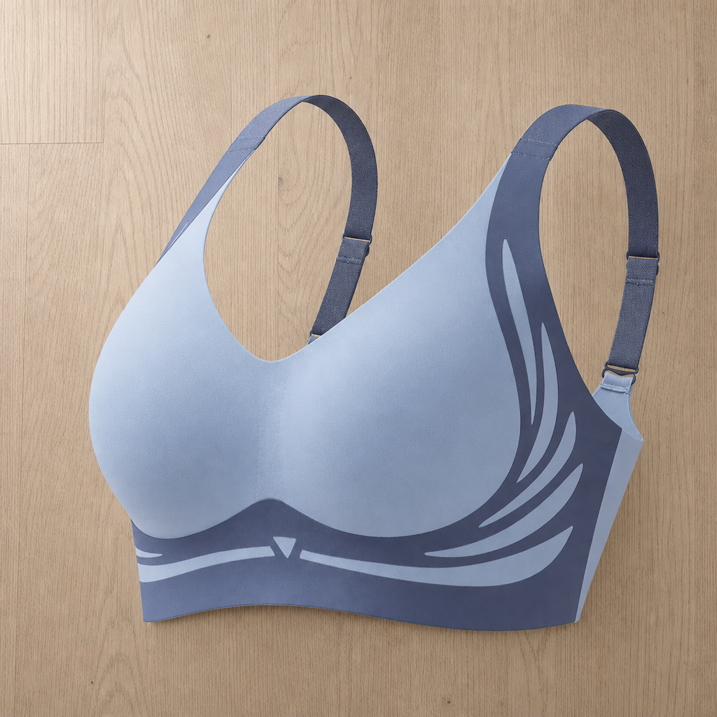 Limassol Wire-Free Push-Up Bra in Blue