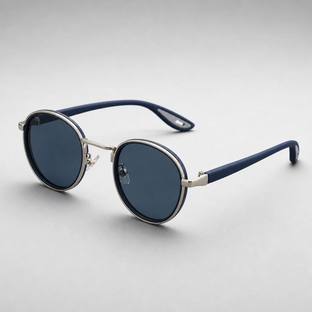 Women's Merida Sunglasses in Blue & Silver