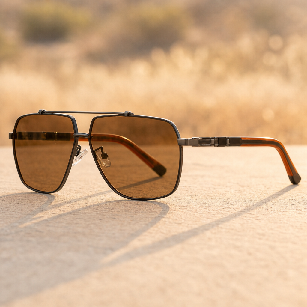 Men's Narbonne Sunglasses in Caramel