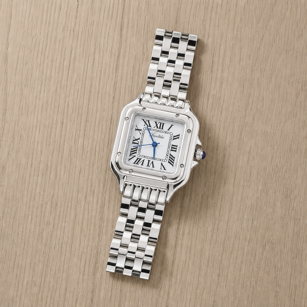 Porquerolles Gold Square Dress Watch in Color IV