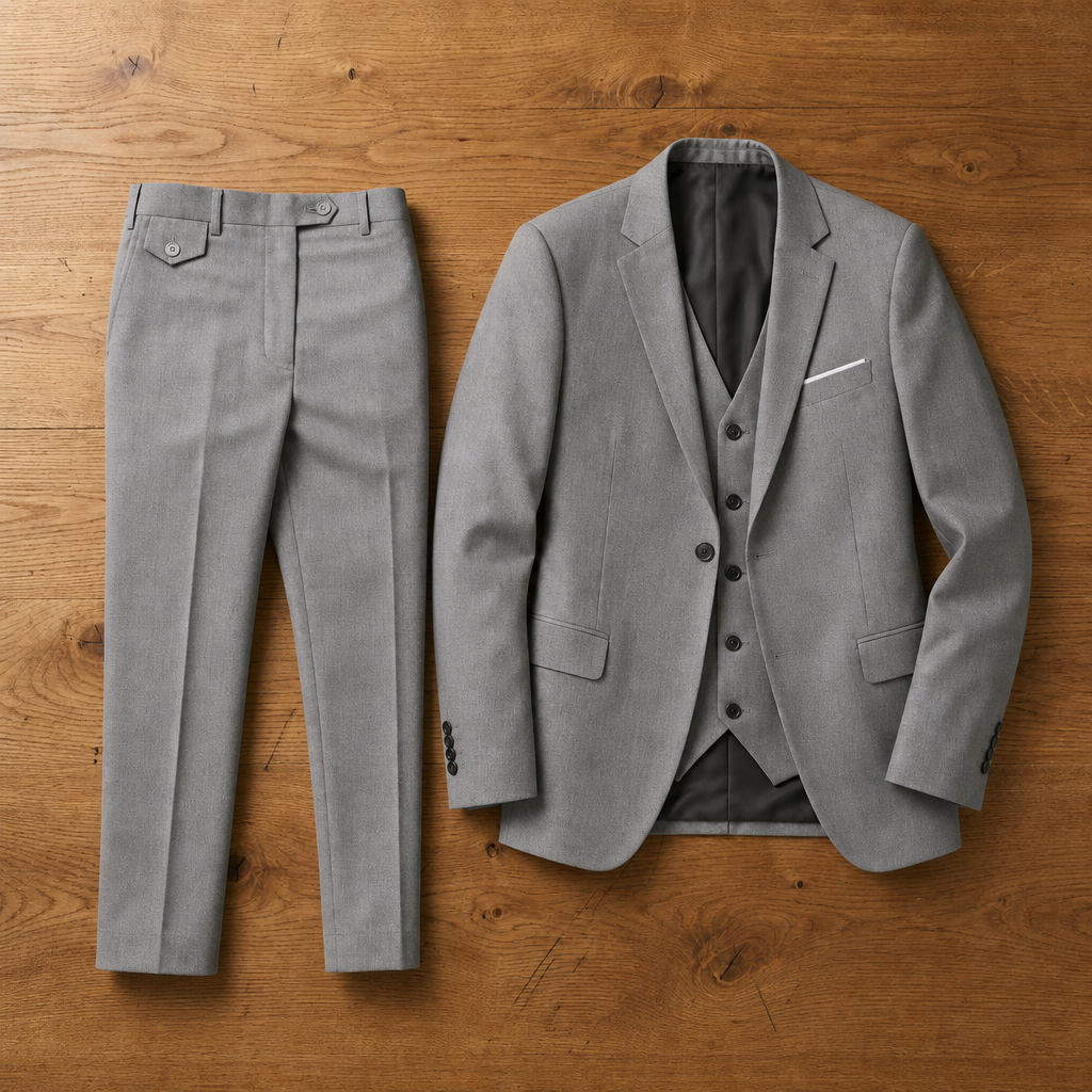 Como 3-Piece Business Suit in Gray