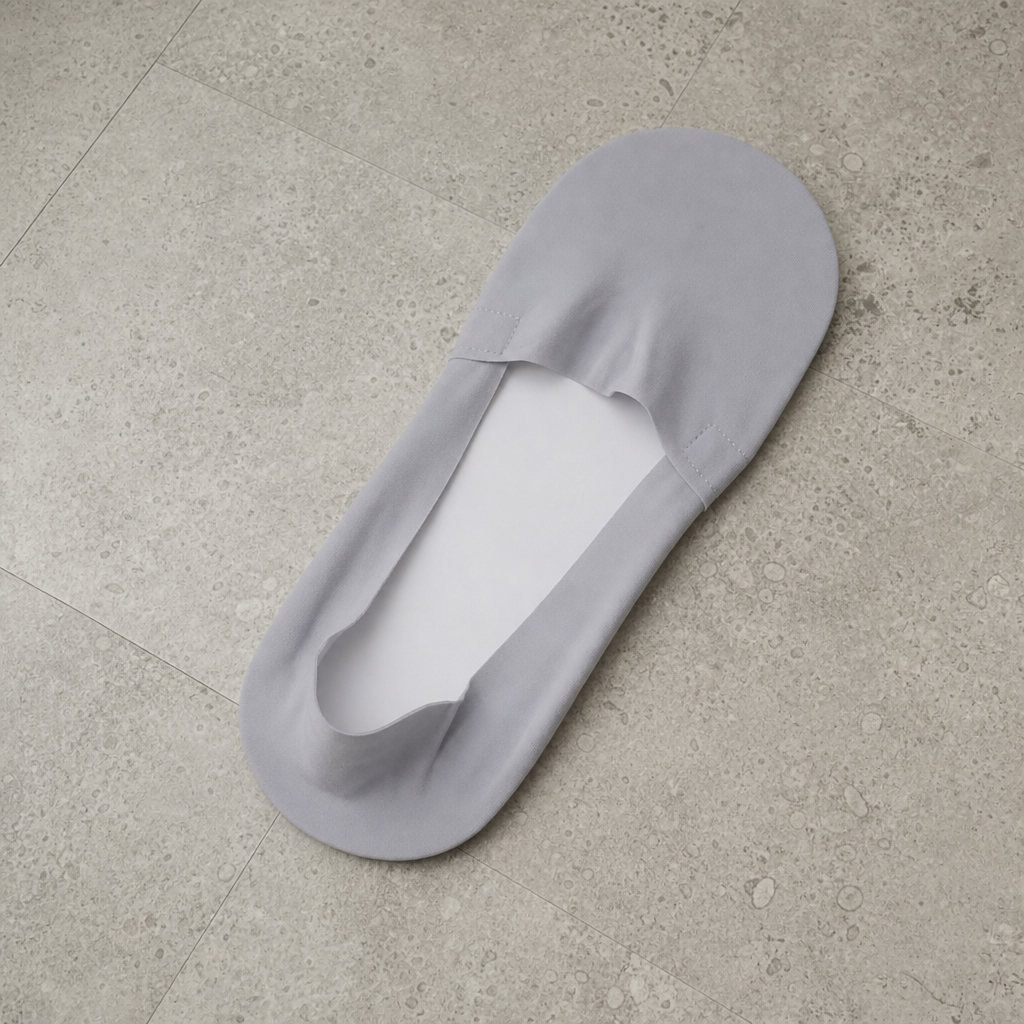 Ikaria No-Show Cotton Socks in Gray