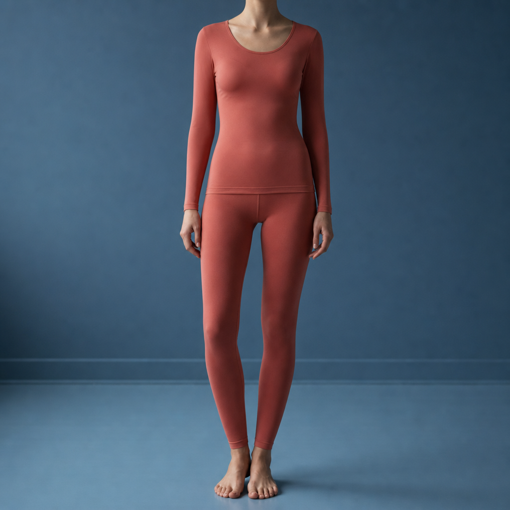 Larnaca Seamless Thermal Set in Maple Red