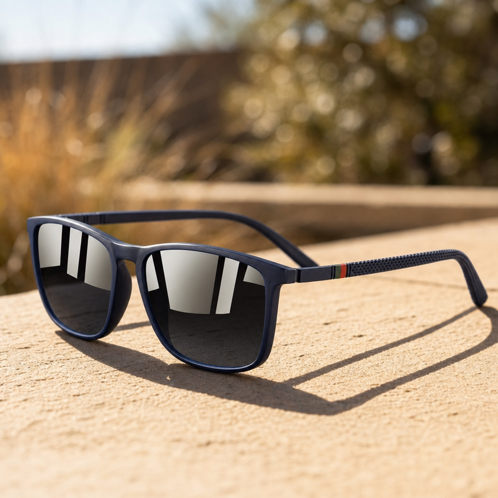 Men's Otranto Sunglasses in Navy Blue