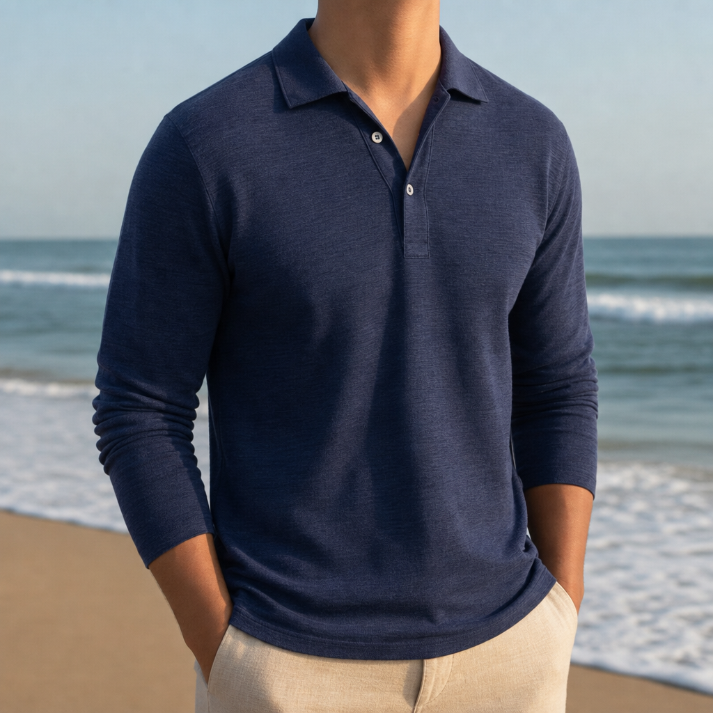 Pisa Slim Fit Polo Shirt in Navy