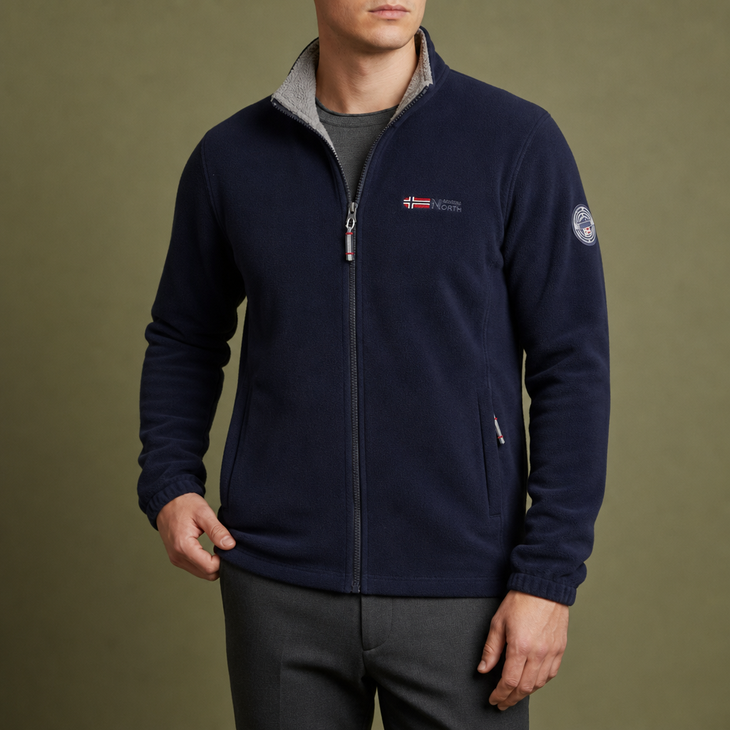 Figueres Full-Zip Fleece Jacket in Navy