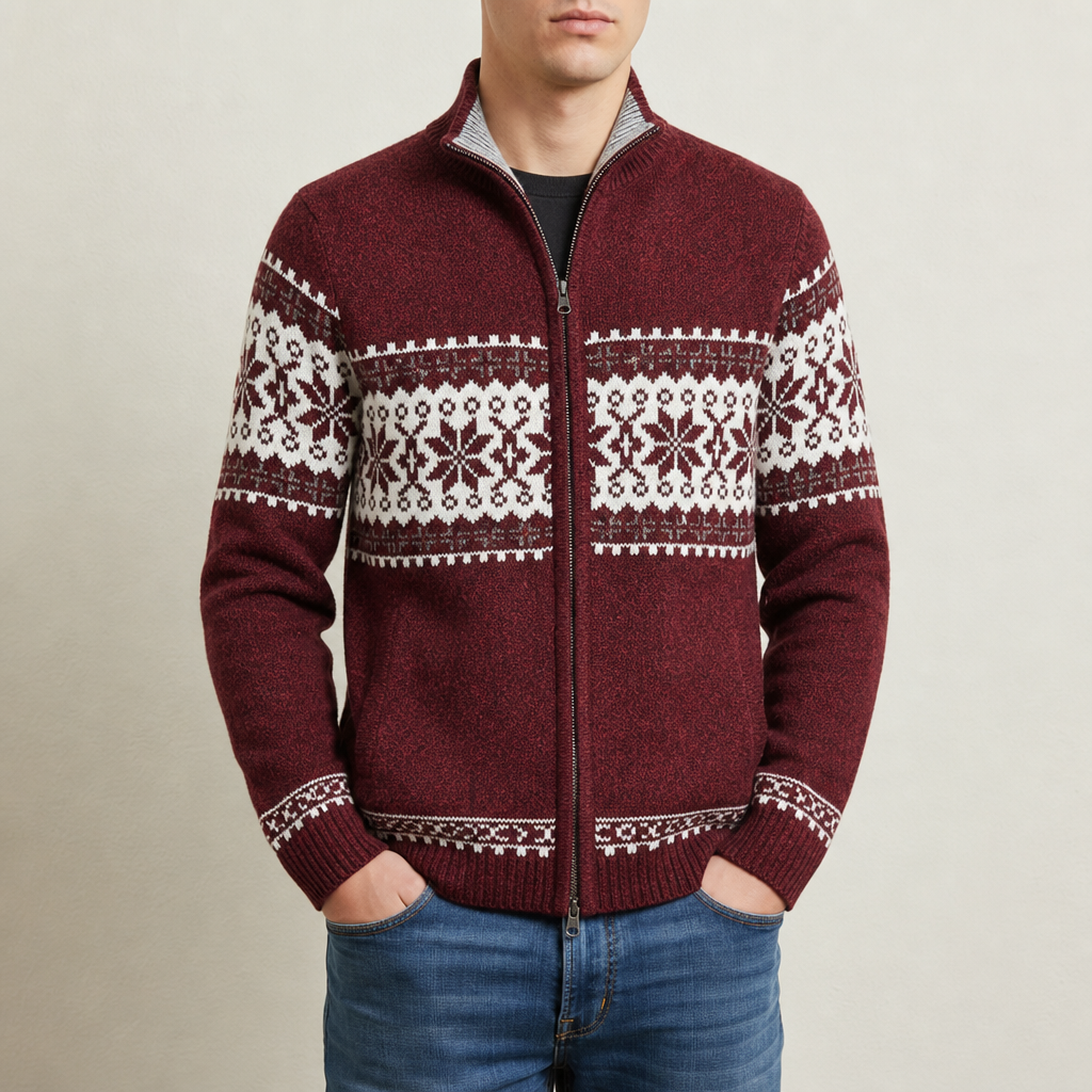 Kent Winter Jacket in Red