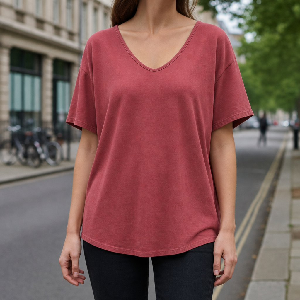 Antibes Loose Fit T-Shirt in Red