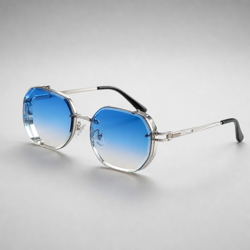 Women's Valencia Sunglasses in Silver/Blue