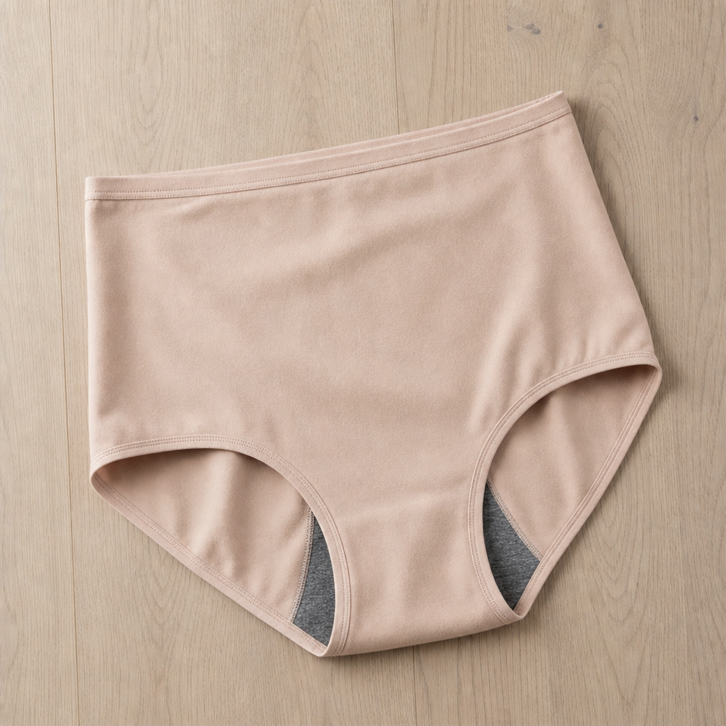 Estepona High Waist Leak-Proof Briefs in 🌸SKIN- 1Pcs