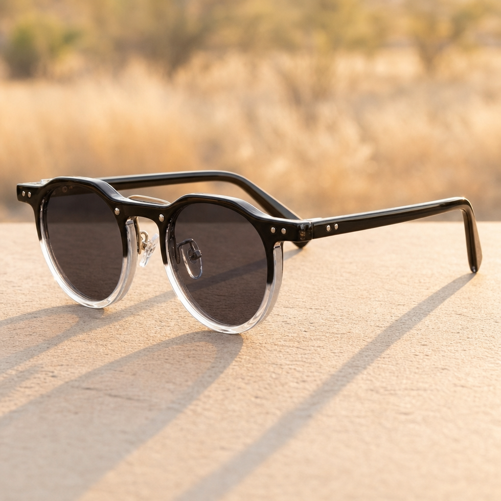 Women's Anzio Sunglasses in Transparent & Black