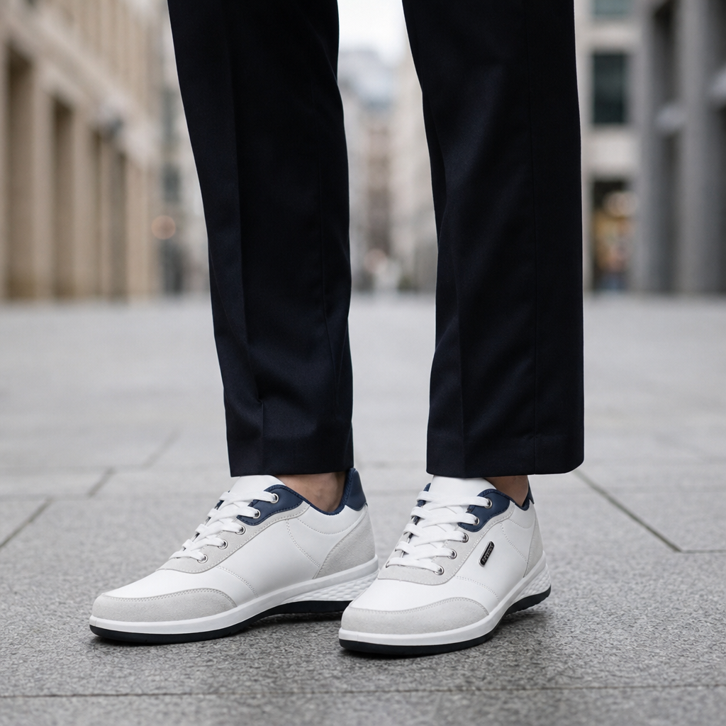 Mdina Contrast Panel Sneakers in White