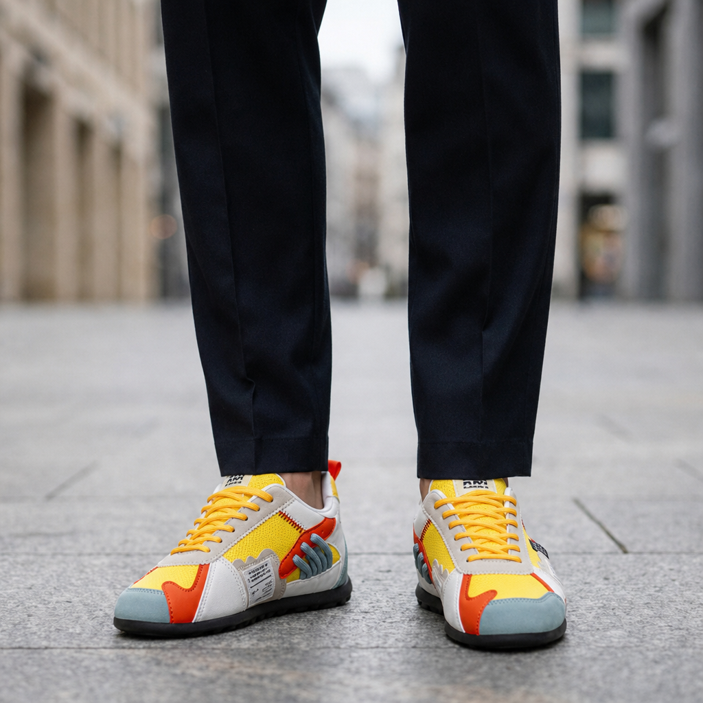 Lesvos Utility Trail Sneakers in Yellow