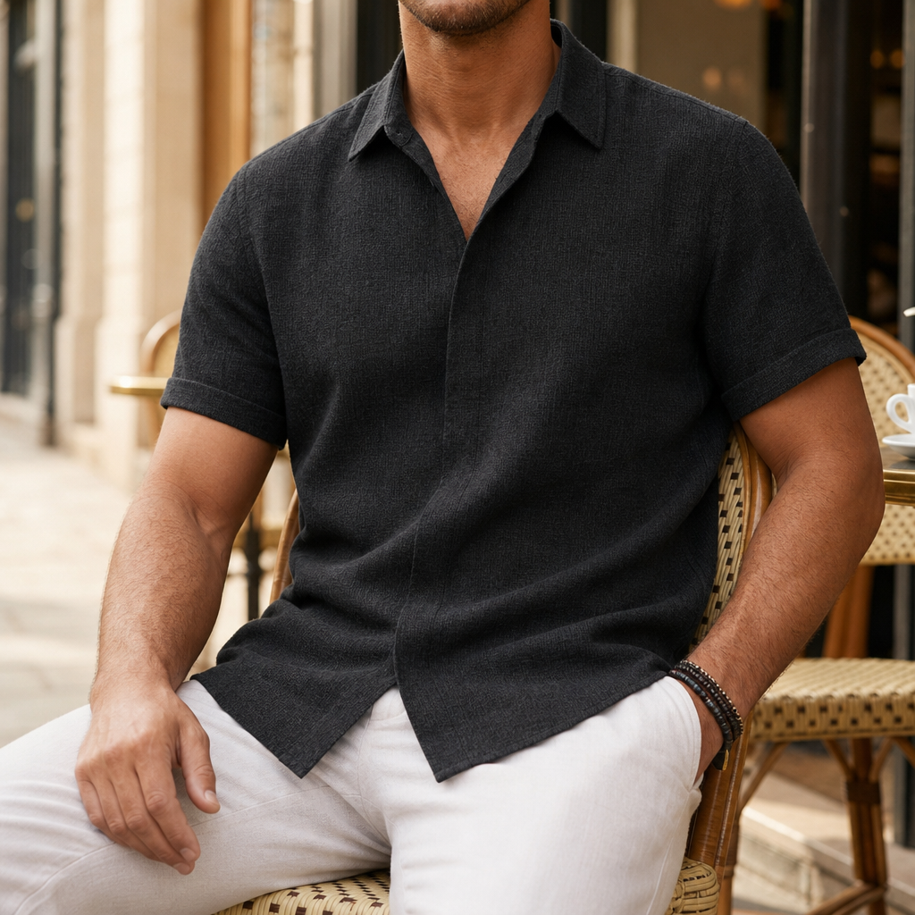 Maratea Linen-Look Short Sleeve Shirt in All 4 Colors (SAVE $40)
