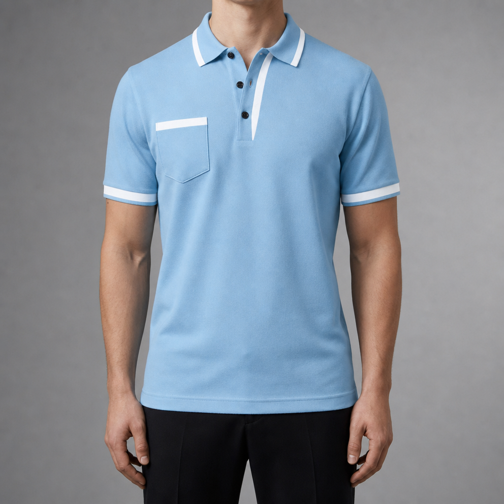 Quava Polo Shirt in Blue