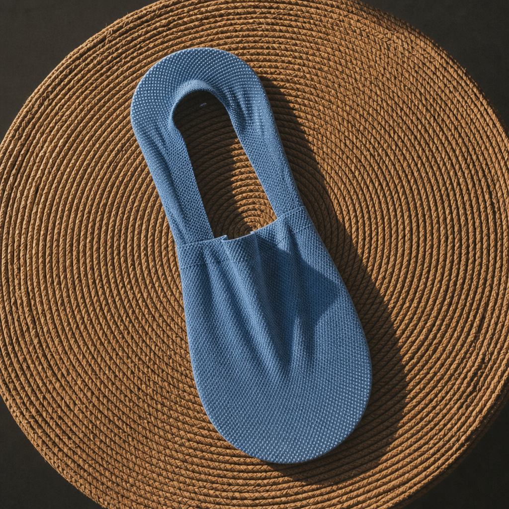 Naxos Mesh No-Show Socks in Blue