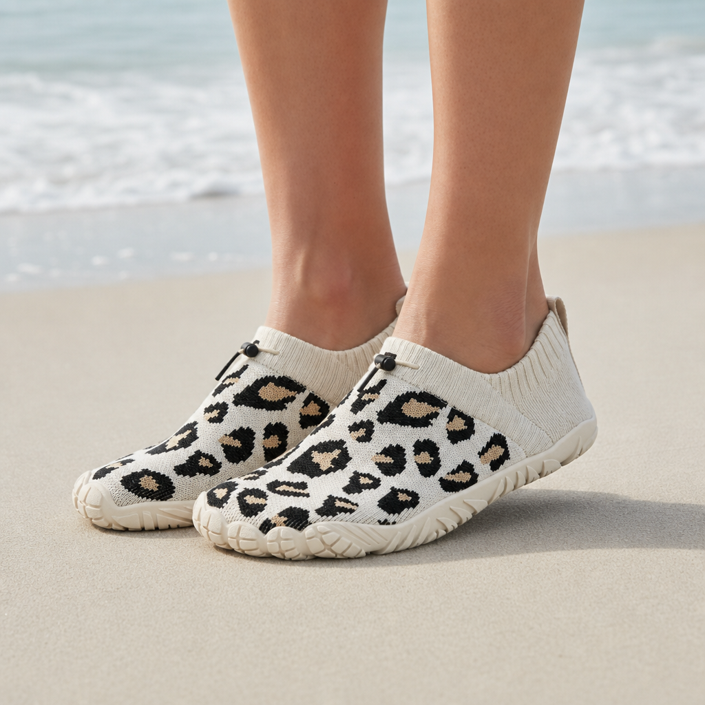 Carcassonne Minimalist Barefoot Shoes in Leopard