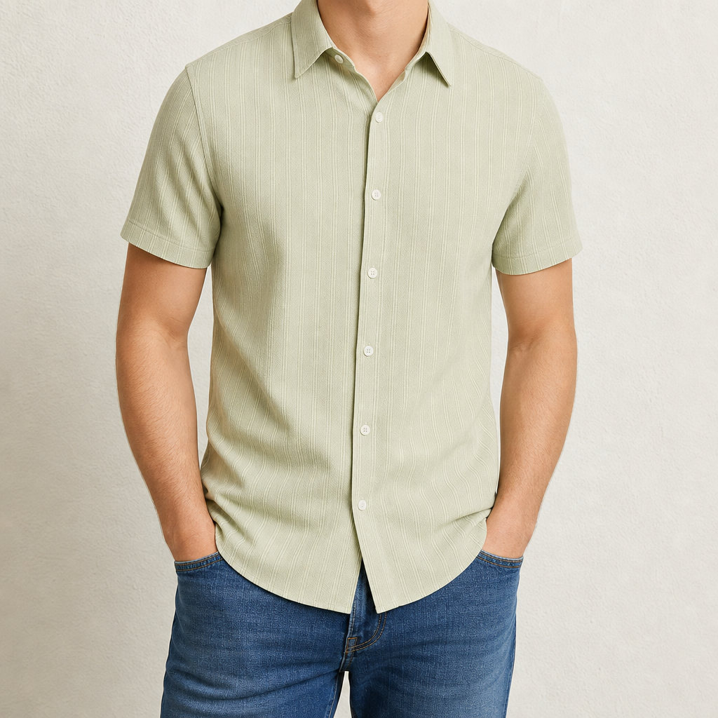 Kofino Short Sleeve Shirt in Light Green