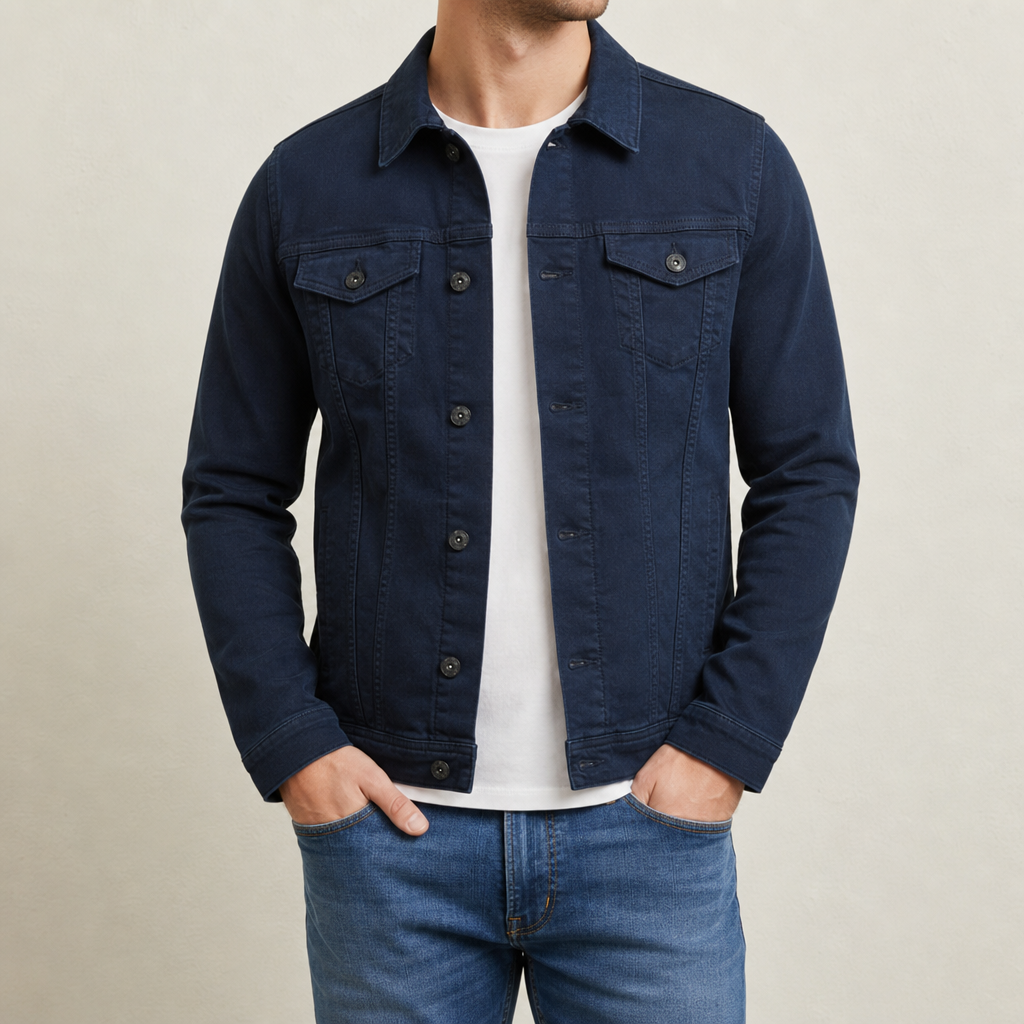 Oliveiro Men's Shirt in Navy Blue