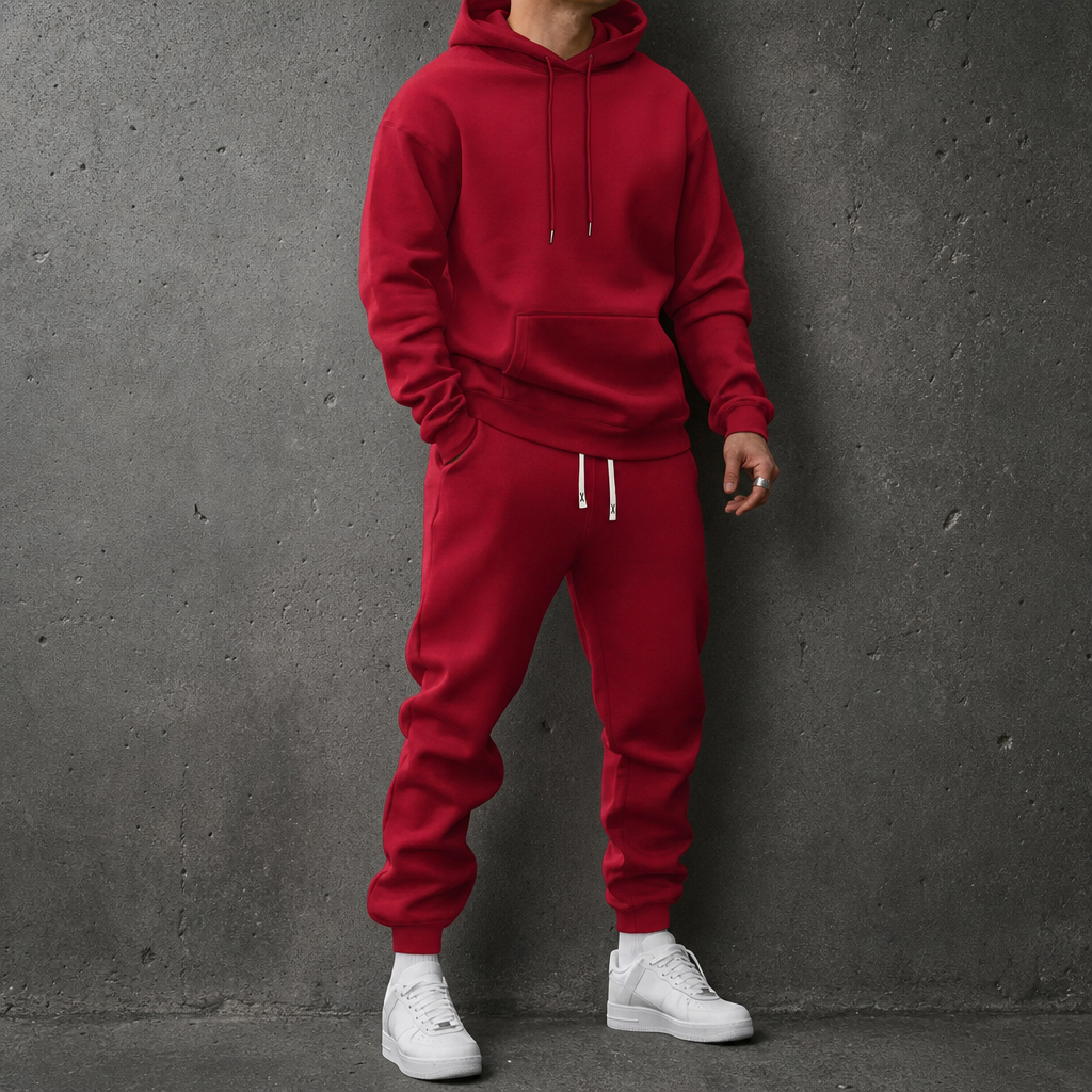 Lavello Tracksuit Set in Red
