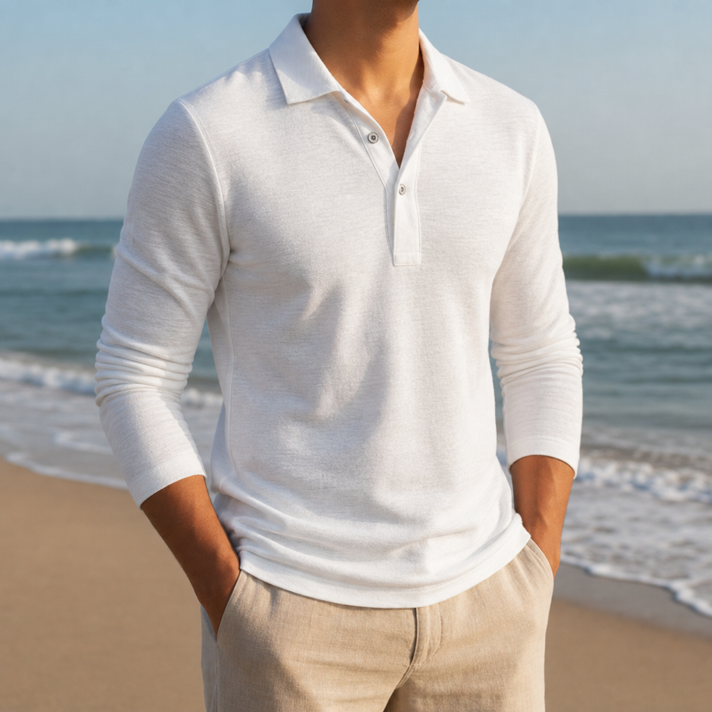 Pisa Slim Fit Polo Shirt in White