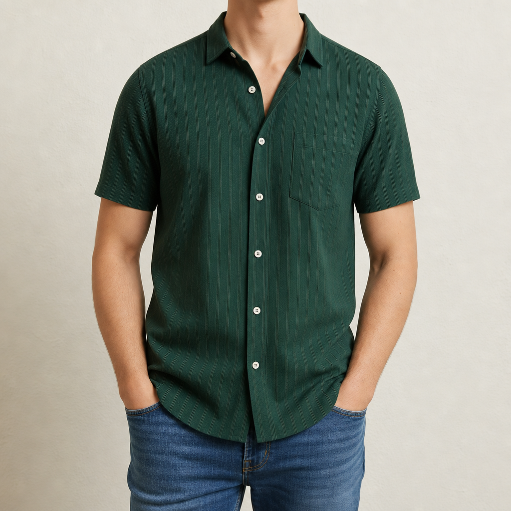 Kofino Short Sleeve Shirt in Green