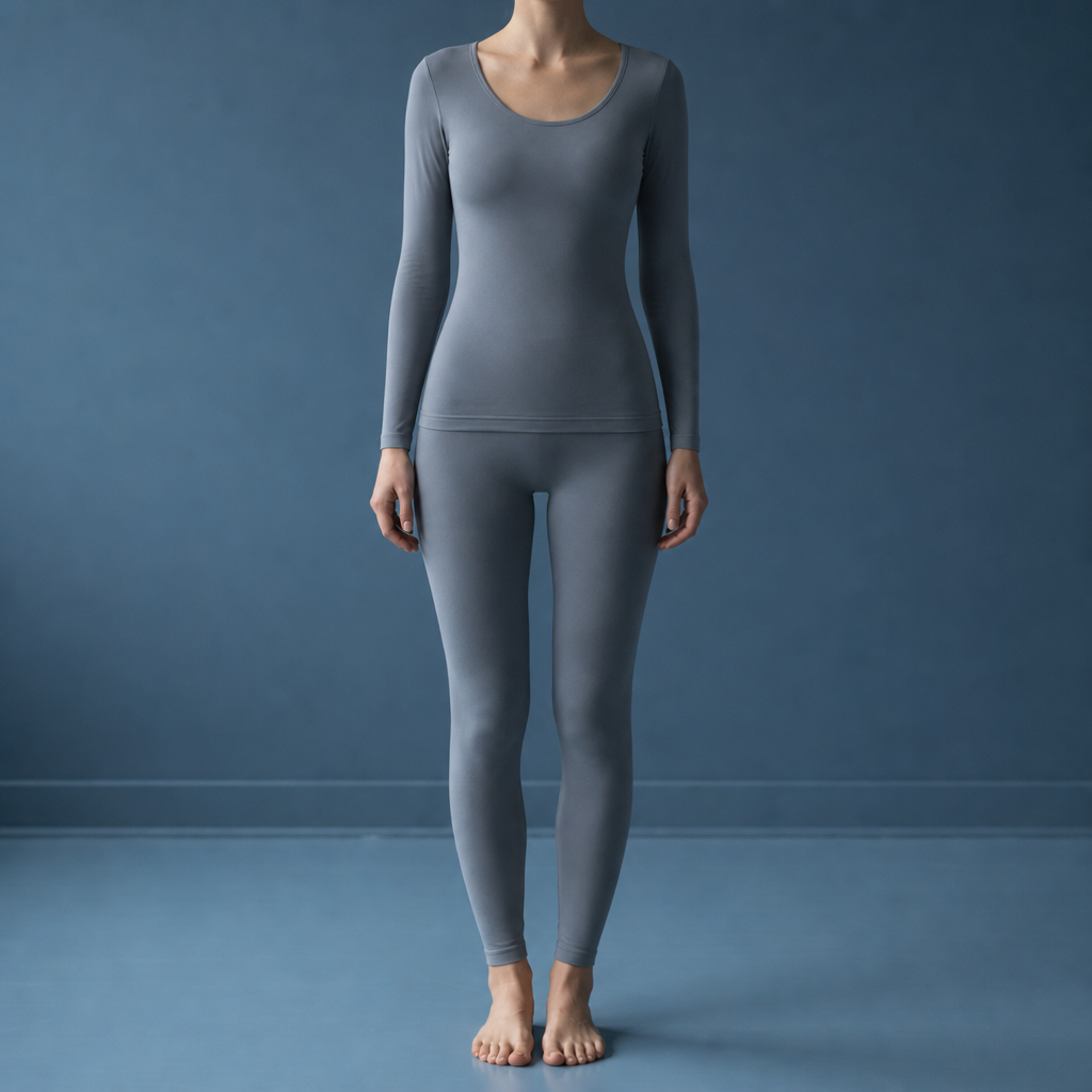 Larnaca Seamless Thermal Set in Grey