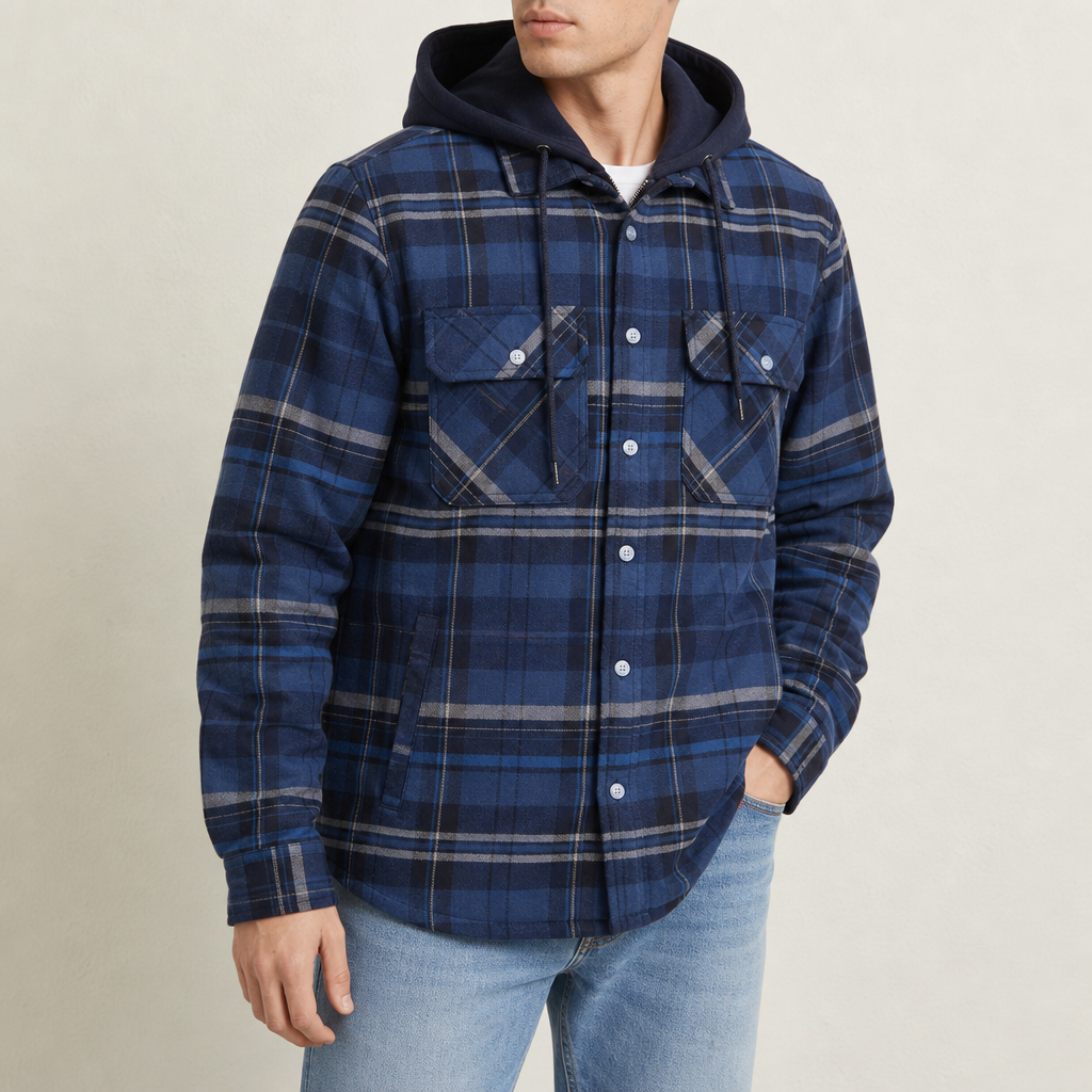 Wandsworth Bomber Jacket in Navy Blue
