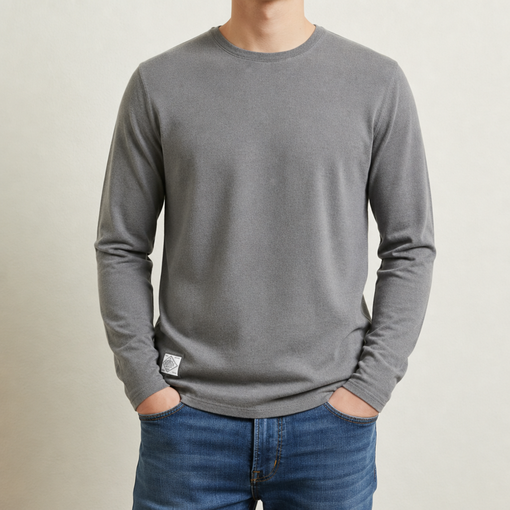 Whitworth Long Sleeve Shirt in Dark Gray