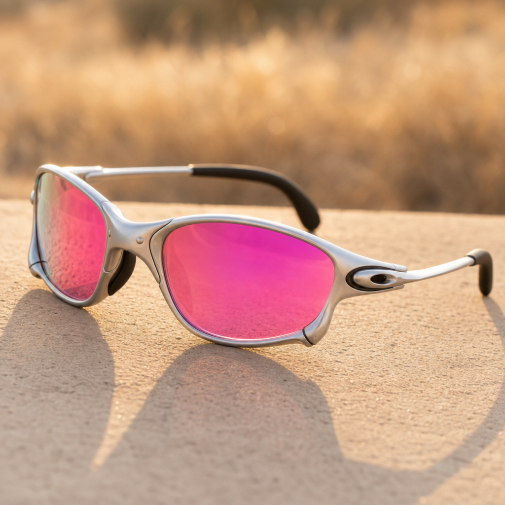 Men's Frigiliana Sunglasses in Pink & Silver