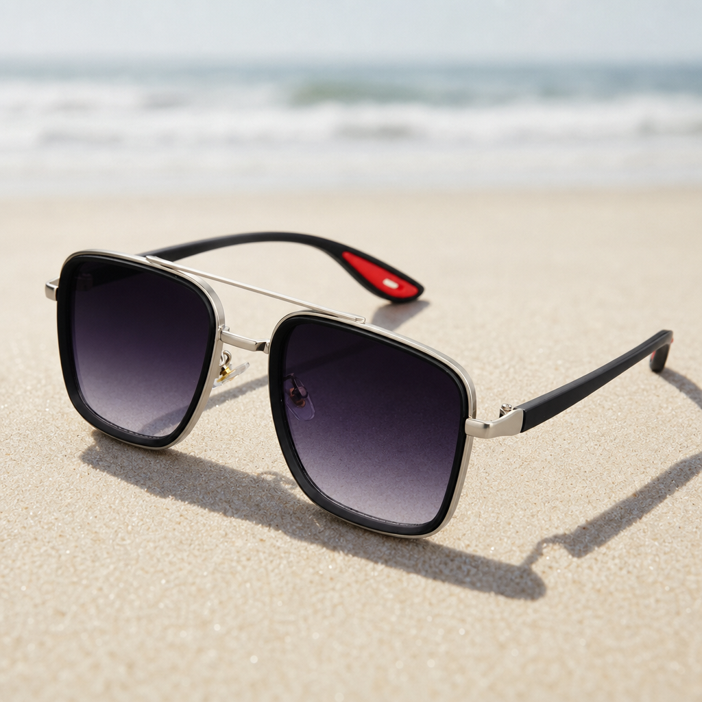 Women's Lacoste Sunglasses in Silver & Gradient