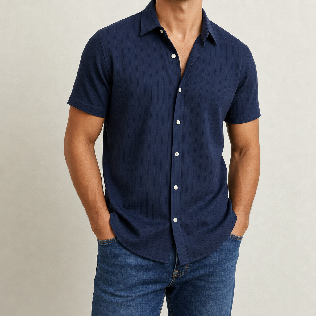 Kofino Short Sleeve Shirt in Navy