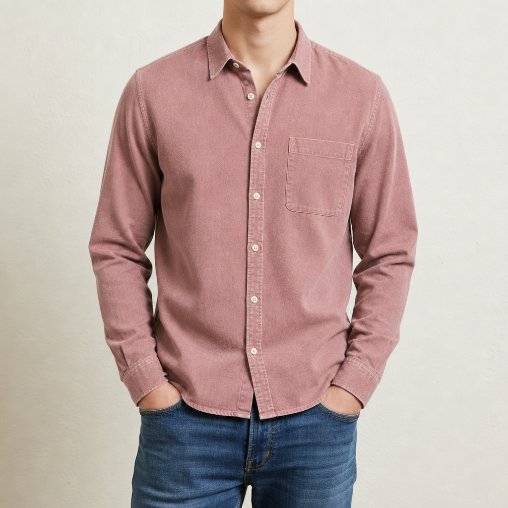 Andreas Long Sleeve Shirt in Pink